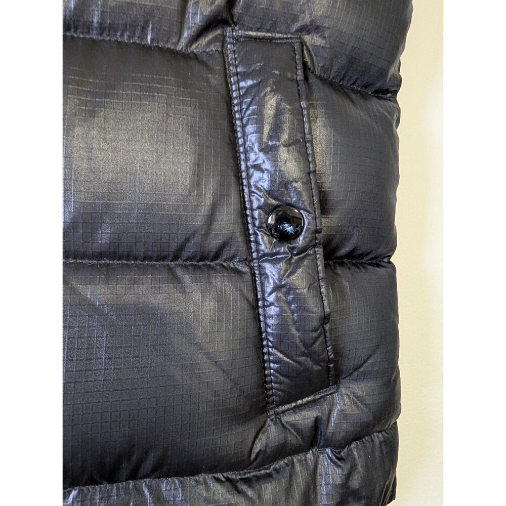 J.Crew Black Quilted Puffer Vest Down Snap Zip Minimalist Women XS - Picture 7 of 9